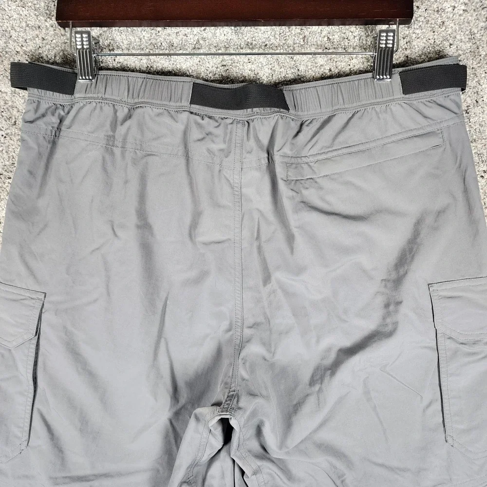 Gander Mountain Cargo Pants Mens L/30 Gray Convertible Zip Off Hiking Never Worn